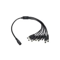 Cablu separator de alimentare DC 5,5x2,1 mm mamă la 8 masculin