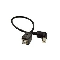 Unghi de stânga USB 2.0 B Male to Female Cablu de extensie